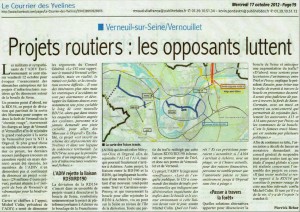 projets routiers courrier des yvevlines 17 octorbre 2012